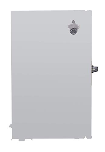 Frigidaire EFR376-MOONBM Retro Bar Fridge Refrigerator with Side Bottle Opener 3.2 cu. Ft Moonbeam