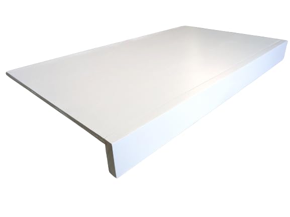 Wire rack cover by Crafted Palm for removable wood shelf covering in closet kitchen pantry bathroom office hallway or mudroom shelving board upgrade (18 Inch Length 12 inch deep Painted White)