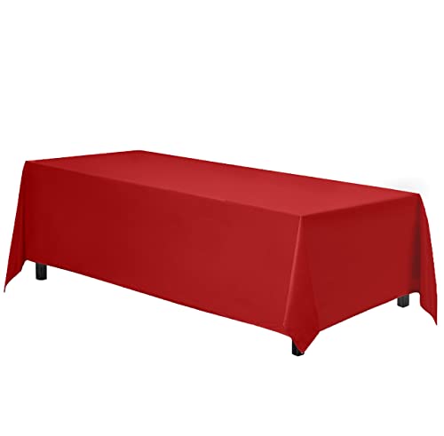 Gee Di Moda 90x132" Red Tablecloth for 6ft Tables