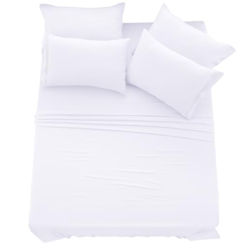 LDC Lux Decor King Sheet Set - Soft Bedding for Comfort