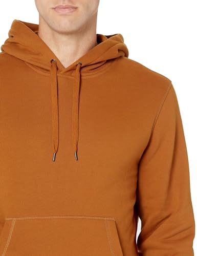 Amazon Essentials Men's Fleece Hoodie Sweatshirt (Available in Big & Tall) Rust Orange X-Small