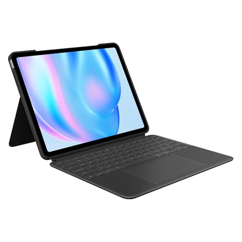 Logitech Combo Touch iPad Air 13-inch (M2)(2024) Keyboard Case - Detachable Backlit Keyboard with Kickstand Comfortable Typing Multi-use Mode - Midnight Black
