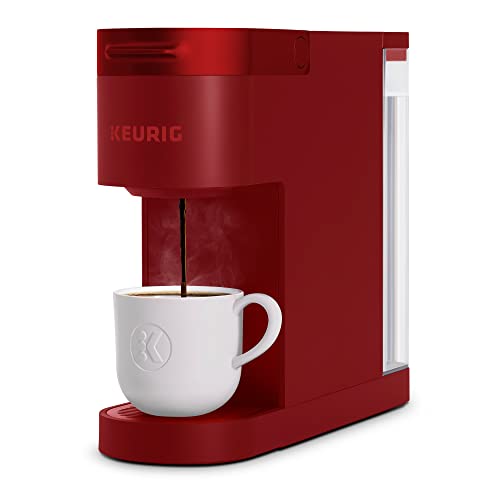 Keurig K- Slim Single Serve K-Cup Pod Coffee Maker with 3 Brew Sizes Multistream Technology 46oz Removable Reservoir Scarlet Red
