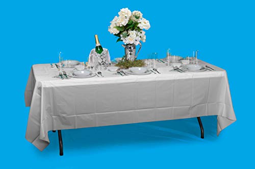 Premium Sky Blue Table Covers 12 Pack
