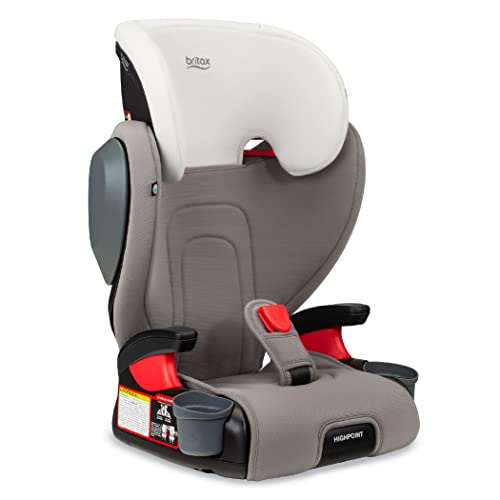 Britax Highpoint Backless Belt-Positioning Booster Seat SafeWash Gray Ombre