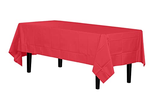 54x108in Red Tablecloth 12-Pack