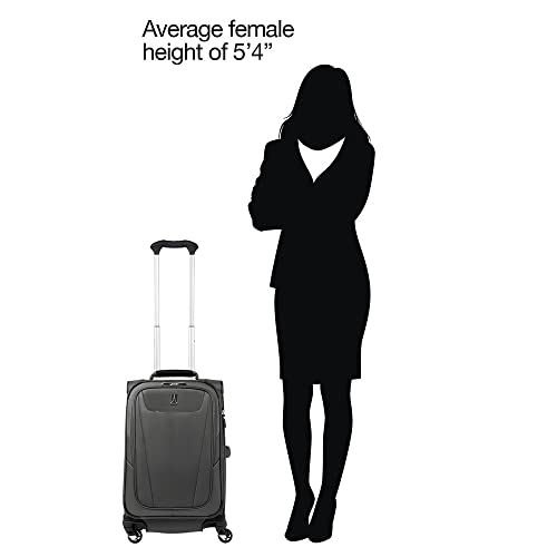 Travelpro Maxlite 5 Softside Expandable Luggage with 4 Spinner Wheels Lightweight Suitcase Men and Women