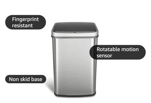 Ninestars Automatic Touchless Kitchen Trash Can