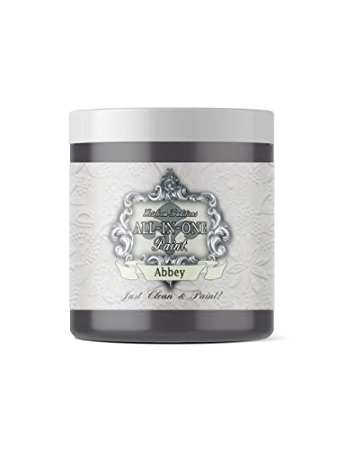 ALL-IN-ONE Paint Abbey (Warm Gray) 8 Fl Oz Sample. Plus our top 30 color selector card. Durable cabinet and furniture paint. Built in primer and top coat no sanding needed.