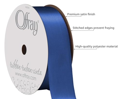 Royal Satin Ribbon 7/8"x18' Single Face