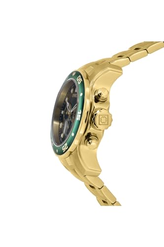 Invicta 0075 Men's Chrono Watch 18K GP SS