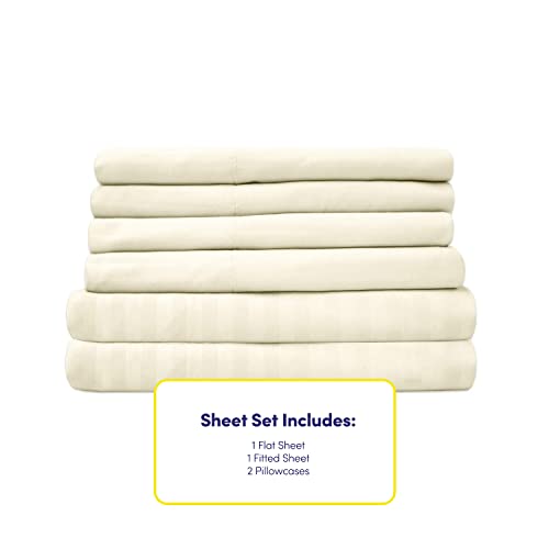 Sweet Home Collection 6 Piece Bed Sheets - Soft Microfiber