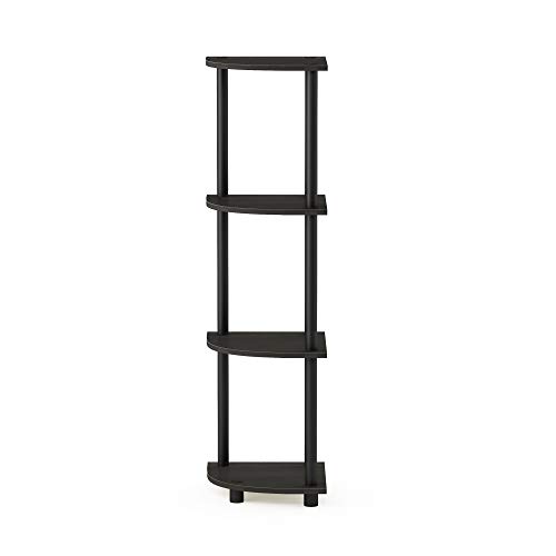 4-Tier Corner Shelf, Tool-Free Assembly