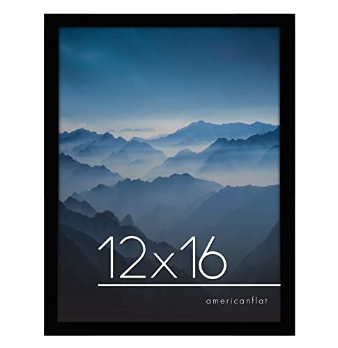 Americanflat Black Picture Frame 12x16 - Durable & Stylish