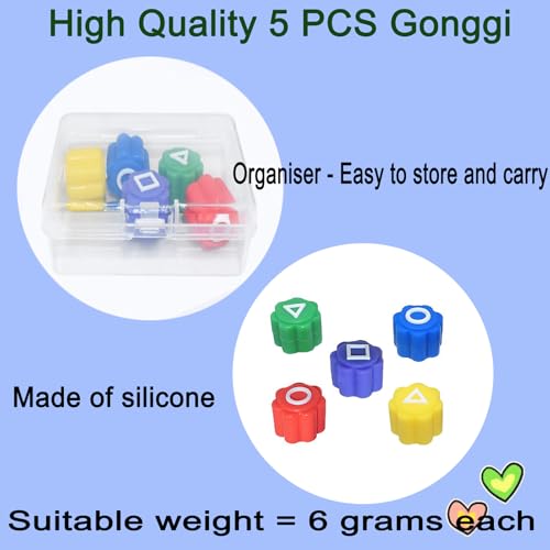 LEEJOPO Gonggi Korean Game Squid Game Gong Gi Stones Traditional Play Game Korean Folk Game Sets Family Travel Game Party Games Valentine's Day Gifts