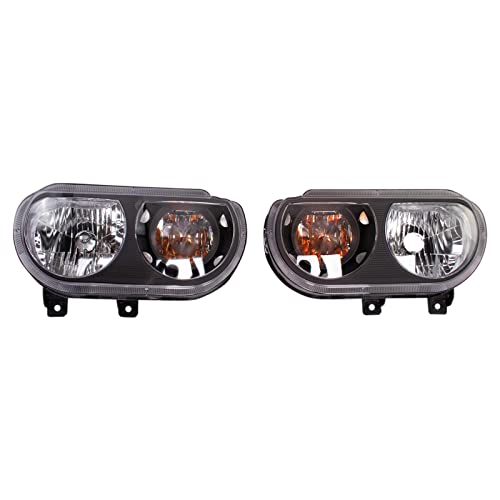 TRQ - Black Euro Headlights