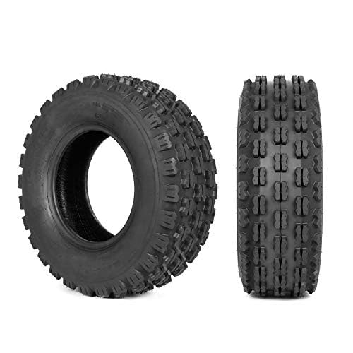 Weize Set of 4 Sport ATV UTV Tires 21x7-10 Front & 20x10-9 Rear 4PR Rear Tire Replacement