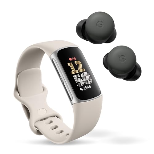 Fitbit Charge 6 Fitness Tracker with Heart Rate & Google Pixel Buds Pro 2 - Wireless Earbuds with Active Noise Cancellation
