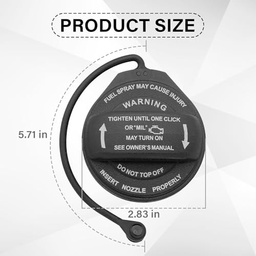 Gas Cap Fuel Cap with Retaining Strap Replace 8K0201550N 8K0-201-550-N 8K0 201 550 N Compatible with Audi - A4 A4 Quattro A5 A5 Quattro A8 Quattro Q5 RS5 S4 S5 S8 SQ5 allroad