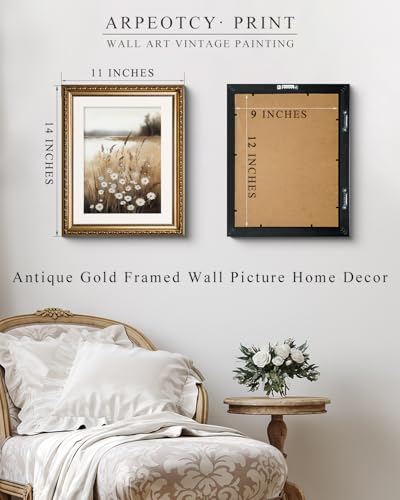 ARPEOTCY Vintage Gold Framed Wall Art SL1721