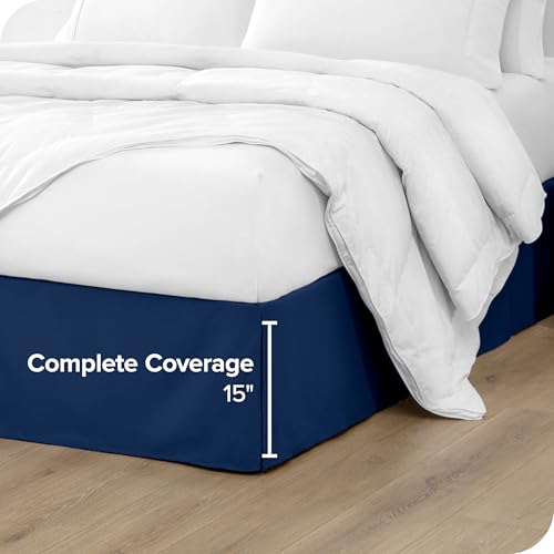 Bare Home Microfiber Bed Skirt - Hypoallergenic & Stain Resistant