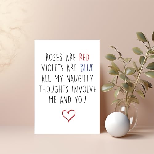 Funny Valentine's Day Card Gift Cute Happy Valentines Day Card Husband Wife Boyfriend Girlfriend Hilarious Gifts for Valentines Day Romantic Birthday Card Humor Anniversary Card Gift Women Men