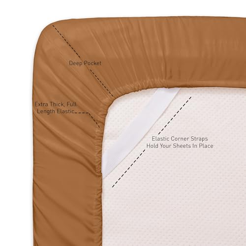 Mocha King 4PC Bed Sheet Set 1500 Thread