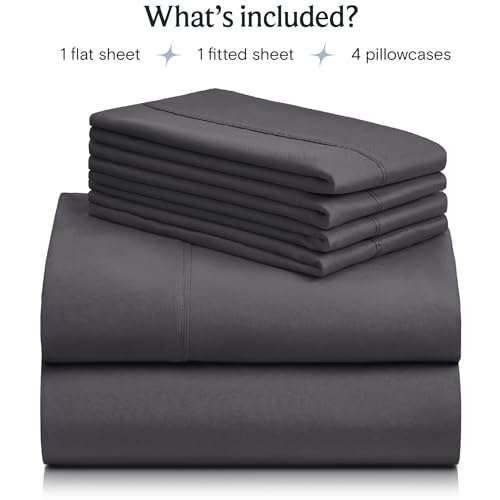 LuxClub King Size Sheets Set: Deep Pockets, Eco Friendly