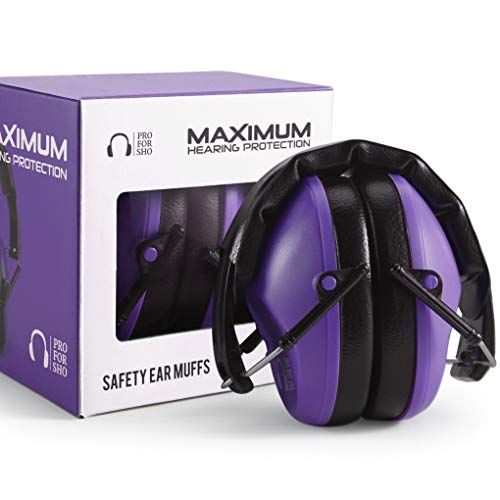 Pro For Sho 34dB NRR Ear Muffs: Compact Noise Protection