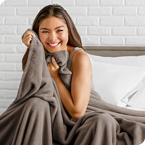 Bare Home Fleece Blanket - King Blanket - Taupe - Lightweight Blanket for Bed Sofa Couch Camping and Travel - Microplush - Ultra Soft Warm Blanket (King Taupe)