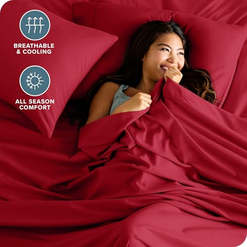 Bare Home Microfiber Hydro-Brushed Sheet Set - California King