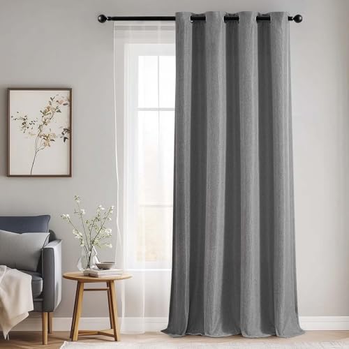 jinchan Faux Linen Blackout Curtain: Sleep Better