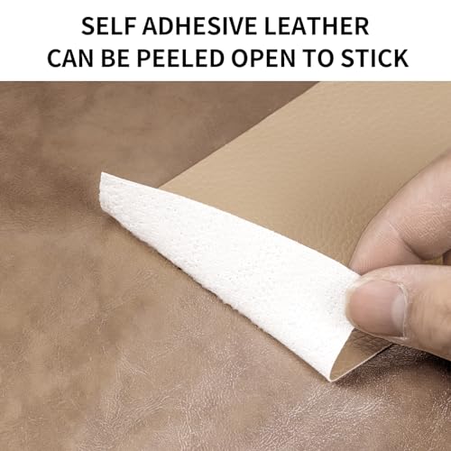 Leather Repair Patch Tape Beige 3 x 61 Inches Self Adhesive Leather Repair Kit for Furniture Car Seat Vinyl Leather Repair Kit for Office Chairs Couch Sofa Luggage