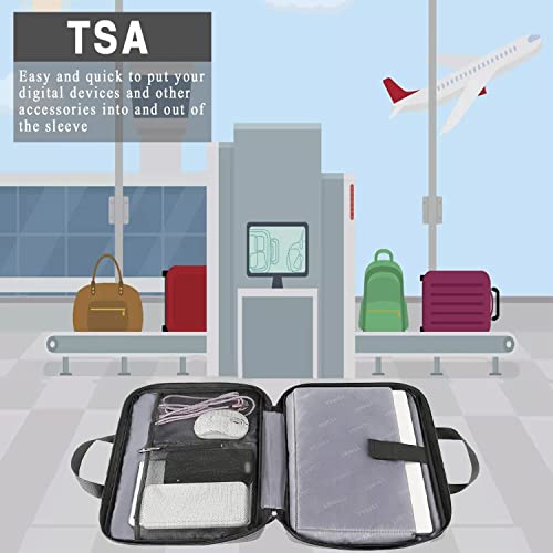 Ytonet 14 Inch Laptop Case Water Resistant Laptop Sleeve Cover Computer Carrying Bag Compatible with MacBook HP Lenovo Dell Asus Acer Chromebook Notebook Grey