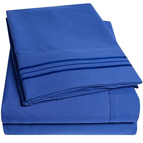 Royal Blue King Sheets - Luxury Hotel Soft