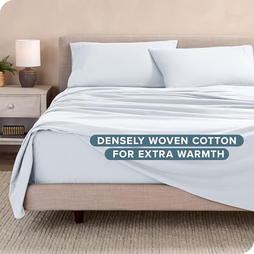 Bare Home Twin Sheets Set: Soft, Heavyweight Flannel