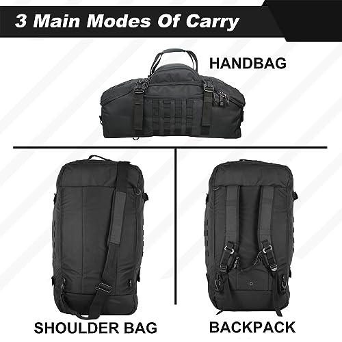 3 In 1 Tactical 85L Military Backpack Travel Duffle Bag for Weekender Gym Workout Deployment