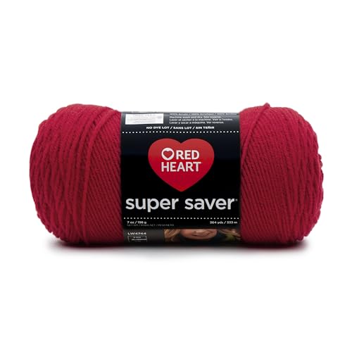Cherry Red Yarn, Acrylic, 364yd