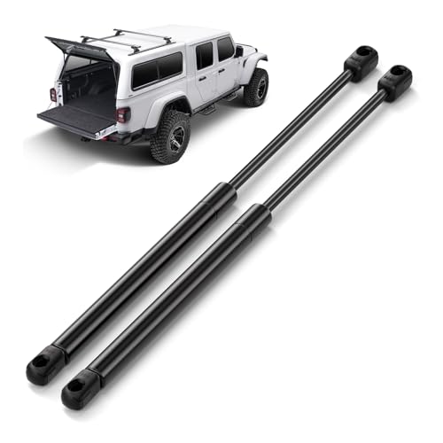 Rear Glass Struts Lift Support Compatible with 1997-2006 Jeep Wrangler Shocks - Rear Glass WINDOW Replacement Strut - Gas Charged Lift Supports (Pair / 2pc)