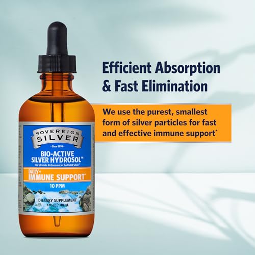 Bio-Active Silver Hydrosol Liquid - Immune Support (4 Fluid Ounces)