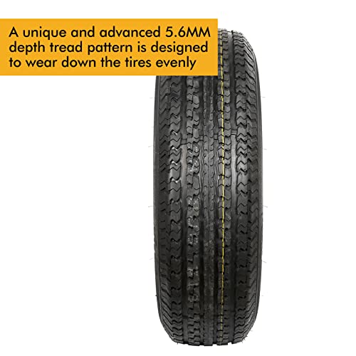 Set of 4 Durun ST205/75R14 Radial Trailer Tire ST205-75R14 ST 205/75R14 8 Ply Load Range D 105M