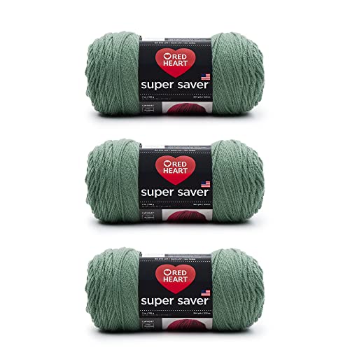 Red Heart Super Saver Yarn 3 Pack Light Sage 3 Count