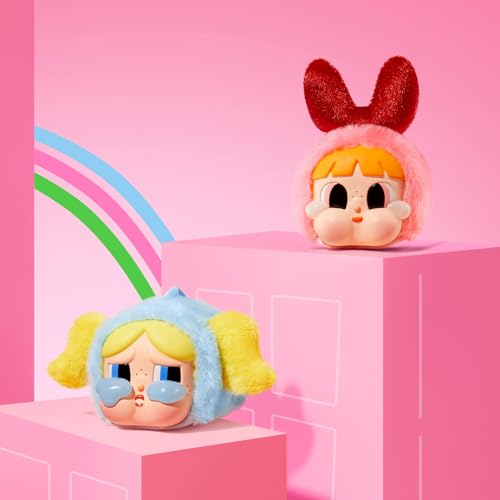 POP MART Crybaby × Powerpuff Girls Series-Vinyl Face Plush Blind Box 6PCs Crybaby Blind Box Figures Random Design Action Figures Collectible Toys Home Decorations Whole Set