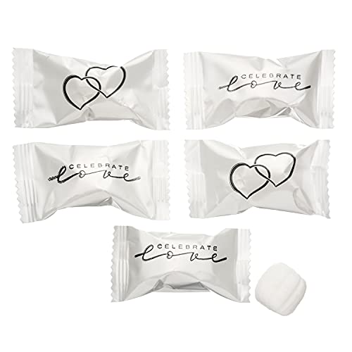 Candy Envy - Celebrate Love Buttermints - 13 oz. Bag - Approximately 100 Individually Wrapped Mints - Wedding Anniversary Love Candy