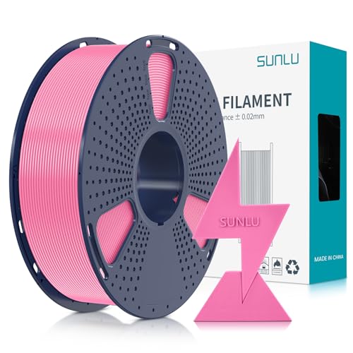 SUNLU High Speed PLA Filament 1.75mm 30mm/s - 600mm/s Print Range High Flow Speedy 3D Printer PLA Filament Designed for Fast Printing Good for Fast Printing 1KG Pink