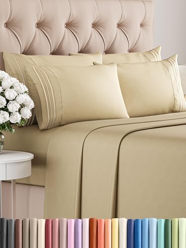 CGK Unlimited 6 Piece Sheet Set - Deep Pockets for Comfort