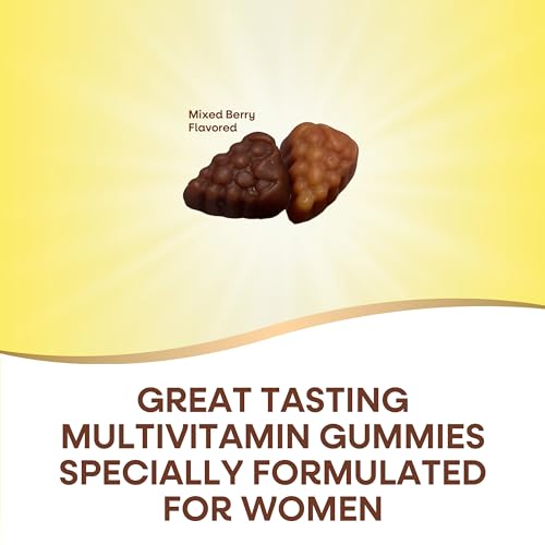 Nature's Way Alive! Women's Gummy Multivitamins Full B-Vitamin Complex Supports Heart Health* Mixed Berry Flavored 150 Gummies