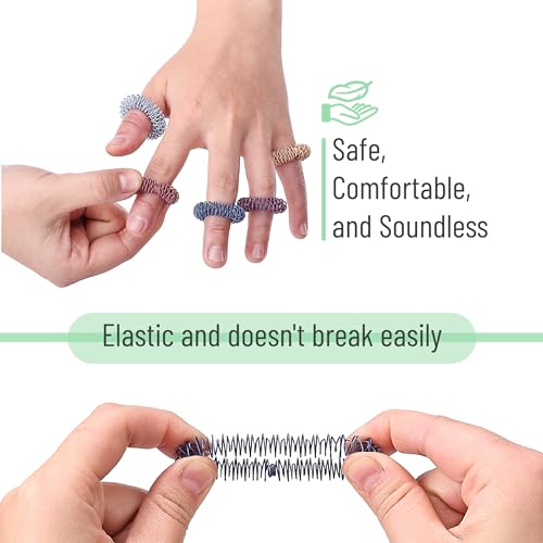 Mr. Pen- Spiky Sensory Rings 10 Pack Colorful Stress Relief Fidget Sensory Toys Fidget Rings Fidget Ring for Anxiety Stress Relief Rings Massager for Fidget ADHD Autism Sensory Ring