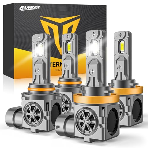 Termitor 2024 Newest 9005 H11 Fog Lights 80000LM 10X Super Bright HB3 H8/H9 Fog Bulbs 60000HRS Lifespan Plug and Play Pack of 4