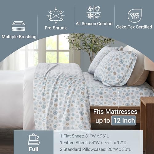 True North Cozy Flannel Sheets: Ultra Soft Cold Weather Bedding